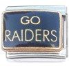 CT4063 Go Raiders Sports Team Italian Charm