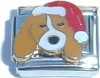 Santa Hat Dog Italian Charm