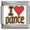 CT4178 I Love Dance Italian Charm