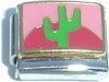 CT4198 Cactus on Pink Italian Charm