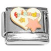 CT4236 Friends Heart Star Italian Charm