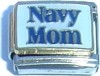 CT4283 Navy Mom Italian Charm