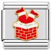 CT4301 Stanta Going Down Chimney Italian Charm