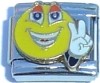 CT4323 Peace Face Italian Charm