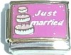 CT4363 Just Married Italian Charm