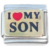 CT4373 I Love My Son Family Italian Charm
