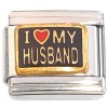 CT4390 I Love My Husband Italian Charm