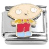 CT4426 Stewie Cartoon Italian Charm