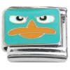 CT4428 Platypus Cartoon Italian Charm
