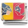 CT4442 Dueling Superhero Faces Italian Charm
