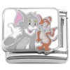 CT4444 Cat and Mouse Cartoon Italian Charm
