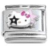 CT4454 Hello Kitty Face Stars Italian Charm