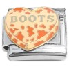 CT4520 Boots Heart Italian Charm