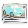 CT4600 Teal Car Italian Charm