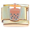 CT4627 Boba Tea Gold Base Italian Charm