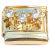 CT4635 Bling Stars Gold Base Italian Charm