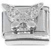CT4641 Bling Butterfly Wings Italian Charm