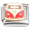 CT4645 Classic Bus Van Red White Italian Charm