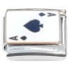 CT4652 Ace of Spades Playing Card Italian Charm
