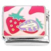 CT4654 Strawberries Pink Italian Charm.