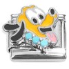 CT4670 Cartoon Dog Bling Italian Charm