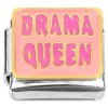 CT4692 Drama Queen Pink Purple Italian Charm