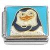 CT4743 Penguin on Blue Italian Charm