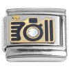 CT4806 Vintage Camera Bling Italian Charm