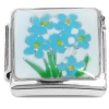 CT4911 Blue Yellow Flowers Italian Charm