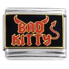 CT6209 Bad Kitty Italian Charm. 