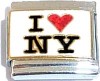 CT6460 I Love NY New York Photo Italian Charms 