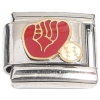 CT6676 Baseball and Base Ball Glove Italian Charm