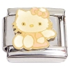 CT6678 Hello Kitty Pink Ribbon Italian Charm