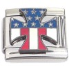 CT6690 Independent Symbol Patriotic Red White Blue Italian Charm