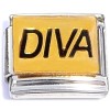 CT6700 Diva Black Letters Italian Charm