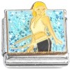 CT6811 Blonde Hula Hoop Girl Italian Charm