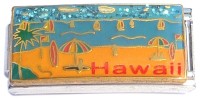 CT6812 Hawaii Beach Scene Superlink Italian Charm