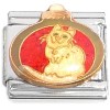 CT6835 Kitty Cat Ornament Red Italian Charm