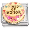 CT6849 Maid of Honor with Heart Italian Charm