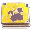 CT6857 Pansy Yellow Flower Italian Charm