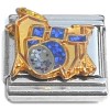 CT6867 Glitter Drums Blue Italian Charm