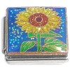 CT6874 Blooming Sunflower Glitter Italian Charm