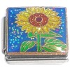 CT6874 Blooming Sunflower Glitter Italian Charm