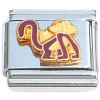 CT6892 Cute Monkey Walking Italian Charm