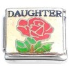 CT6911 Daughter Red Rose Italian Charm