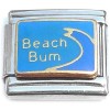 CT6935 Beach Bum Ocean Wave Italian Charm