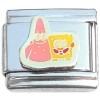 CT6942 Patrick and Spongebob Italian Charm