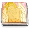 CT6943 Angel Wings on Pink Italian Charm