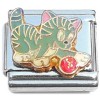 CT6951 Gray Cat with Ball or Yarn Italian Charm