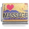 CT6952 Purple I Love Massage Italian Charm